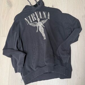 🌟H&M Nirvana Hoodie M Oversized